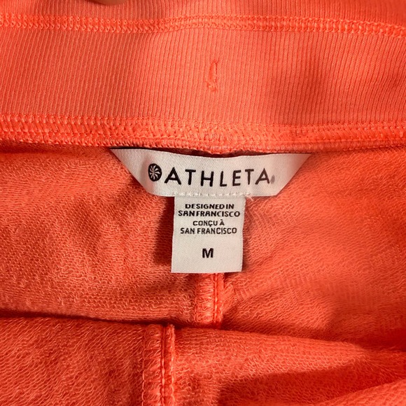 NWT Athleta Balance 4" Shortie Coral Pink Nirvana Fabric Shorts Women M Yoga Gym - Picture 6 of 10